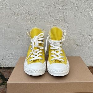 Yellow Converse High Tops New Rare